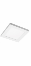GTV Zapuštěný LED panel MOZA, IP40, 12 W, 1000 lm, 4000 K, nastavitelný průměr otvoru, 18x18 cm