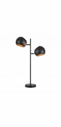 Markslojd Stolní lampa Edgar 108691 2x40W E14 černá/zlatá