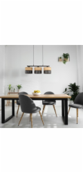 TKKRYWULT Závěsná lampa TK Lighting Nicol 4801 3x15W E27 černá/dub