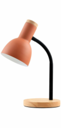 Italux Stolní lampa Senza TB-37263-OG 1x5W E27 dřevo/oranžová