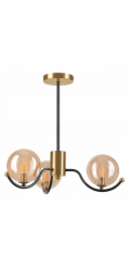 Lamkur Závěsná lampa Georgia 49274 3x5W G9 zlatá/černá
