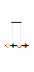 Italux Nauti PND-37482-4-MLTI závěsná lampa 4x25W G9 vícebarevná/bílá