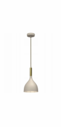 Luminex Závěsná lampa Noak 4005 1x15W E27 béžová/zlatá