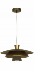 NoName Závěsná lampa Luminex Plato 3170 1x15W E27 zlatá