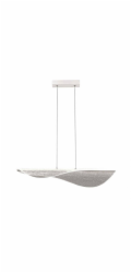 MAXlight Mantra Bianca 7766 závěsná lampa 1x40W LED 3000K 2450 lm bílá/průhledná