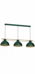 NoName Závěsná lampa Luminex Estate 4371 3x15W E27 zelená/zlatá