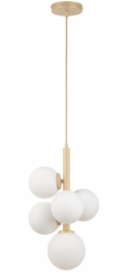 Sigma Závěsná lampa Perla 33607 bílé koule koule 5x12W G9 bílá/béžová