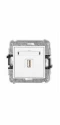 Karlik Nabíječka Mini MCUSB-1 USB, jednoduchá 5V 1A, bílá