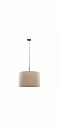 TKKRYWULT Závěsná lampa Tk Lighting Deva 6107 1x15W E27 černá/dřevěná