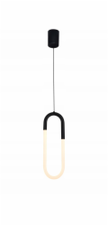 Azzardo Nexus AZ5739 závěsná lampa 1x9W LED 3000K 720 lm černá/bílá