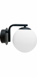 Candellux Nástěnná lampa AMADEO černá, svítidlo 1x40W E14 bílé stínidlo 21-35448
