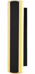 Candellux Venkovní nástěnná lampa STICK L-30 černá 12W opálové stínidlo IP65 21-35868