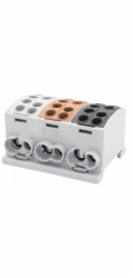 Pozostali Svorka HLK F-ELEKTRO F2.0385 3x100A-2 (1x25,1x16 / 1x25,1x16) 3L Al/Cu IP20 šedá/hnědá/černá