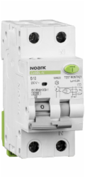 Noark Diferenciální spínač s nadproudovou ochranou EX9BL-N 107624 1P+N.B25A 30mA TYP AC 50/60Hz IP20 šedý