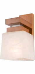 Lamkur Nástěnné svítidlo Kubuś 11646 1x60W E27 dřevěná/bílá