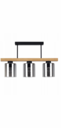 TK Lighting Stropní svítidlo Norman 10193 3x15W E27 dřevěné/černé
