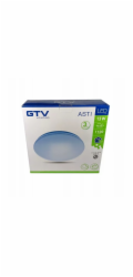 GTV Stropní svítidlo s mikrovlnným pohybovým senzorem ASTI-D13 LED 13W 1100lm 4000K AC220-240V IP44 O254mm tlumené bílé LD-ASTID13-NW-00