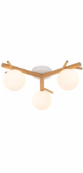 TK Lighting Stropní svítidlo Sheron 5308 3x6W G9 bílá/borovice