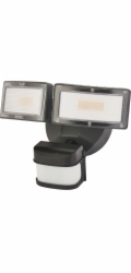 SU-MA Nástěnné svítidlo LED fasádní nástěnné svítidlo IP54 černé SU-MA Duo 6556-PIR