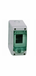 Schneider 1x3 rozvaděč na omítku Mini Mureva IP65 mMRV-1-3-NT-T s průhlednými dveřmi 13975