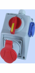 Elektromet Instalační sada s odpojovačem OI 1x32A 1x16A 4P 400V IP-54 (974011)