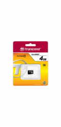 TRANSCEND MicroSDHC karta 4GB Class 4, bez adaptéru