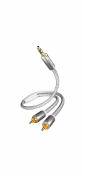 In-akustik Premium Audio Kabel 3,5 mm Klinke ? Cinch 1,5 m