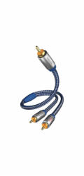 in-akustik Premium Y Subwoofer Kabel Cinch - 2x Cinch 2,0 m