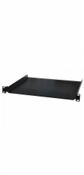 XtendLan 19" police s perforací 2U/280mm, nosnost 45kg, černá