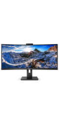 Philips MT VA LED 34" 346P1CRH/00 - VA panel, 3440x1440, HDMI, DP, USB-C, RJ45, repro, zakriven, webcam, nast vyska