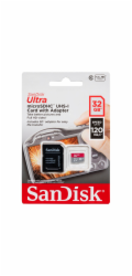 SanDisk Ultra microSDHC     32GB 140MB/s.Adapt.SDSQUA4-032G-GN6IA