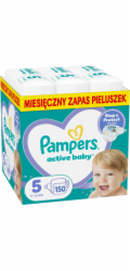 Pampers Active Baby Plenky Velikost 5, 11 kg-16 kg, 150 ks