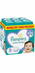 Pampers Active Baby Plenky Velikost 3, 6 kg-10 kg, 208 ks