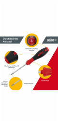 Wiha Schraubendreher-Set SoftFinish, 12-teilig (schwarz/rot)