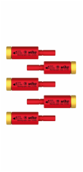 Wiha Drehmoment-Set easyTorque Adapter electric (rot/gelb, 5-teilig)