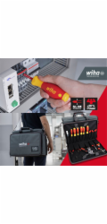 Wiha Werkzeug-Set Service-Techniker (rot/gelb, 30-teilig, mit Laptop-Tasche)