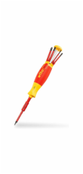Wiha Schraubendreher mit Bit Magazin LiftUp electric (rot/gelb, 7-teilig)