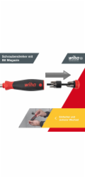Wiha Schraubendreher mit Bitmagazin PocketMax magnetisch (schwarz/rot, 9-teilig)