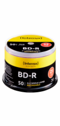 1x50 Intenso BD-R 25GB  6x Speed, Cakebox