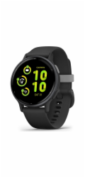 Garmin vívoactive 5 (schwarz/grau, 42 mm, Silikon-Armband)