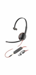 Poly Blackwire 3215 náhlavní souprava, 3.5 mm jack + USB-C/A adaptér, mono