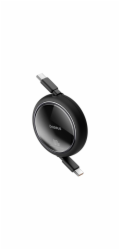 Navíjecí kabel Baseus Free2Draw USB-C/USB-C 1m 100W černý