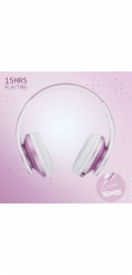 PowerLocus P2 Kids Kinder- Kopfhörer lila/weiss