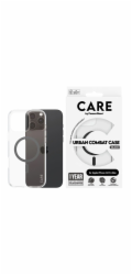 CARE by PanzerGlass Urban Combat - Zadní kryt pro mobilní telefon - kompatibilita s MagSafe - termoplastický polyuretan (TPU), polykarbonát (PC) - černá, průhledná - pro Apple iPhone 16 Pro Max