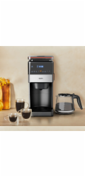 Krups Grind Aroma XL KM8428 mit Mahlwerk  (schwarz/edelstahl, Glaskanne)