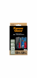 PanzerGlass - Ochrana obrazovky pro mobilní telefon - ultraširoký střih s EasyAligner - sklo - s bezpečnostním filtrem - pro Apple iPhone 13, 13 Pro, 14