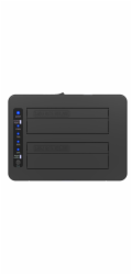 IcyBox IB-1233CL-CR čtečka karet 2x 2,5/3,5 SSD/HDD