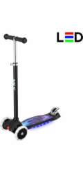 Dětská koloběžka s LED světlem Nils Fun HLB1310 černá