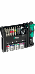 Wera Tool-Check Modular Set Imperial 1, mit 3 Werkzeugmodulen (schwarz/grün, 50-teilig, zöllig, inkl. 1/4 Bit-Ratsche, Winkelschlüssel)