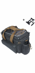 Basil Brašna MILES TRUNKBRASH XL PRO MIK 9-36L, MIK System 2.0 (připravená k použití, 100% vodotěsná, černá břidlicová) (NOVINKA 2025)
